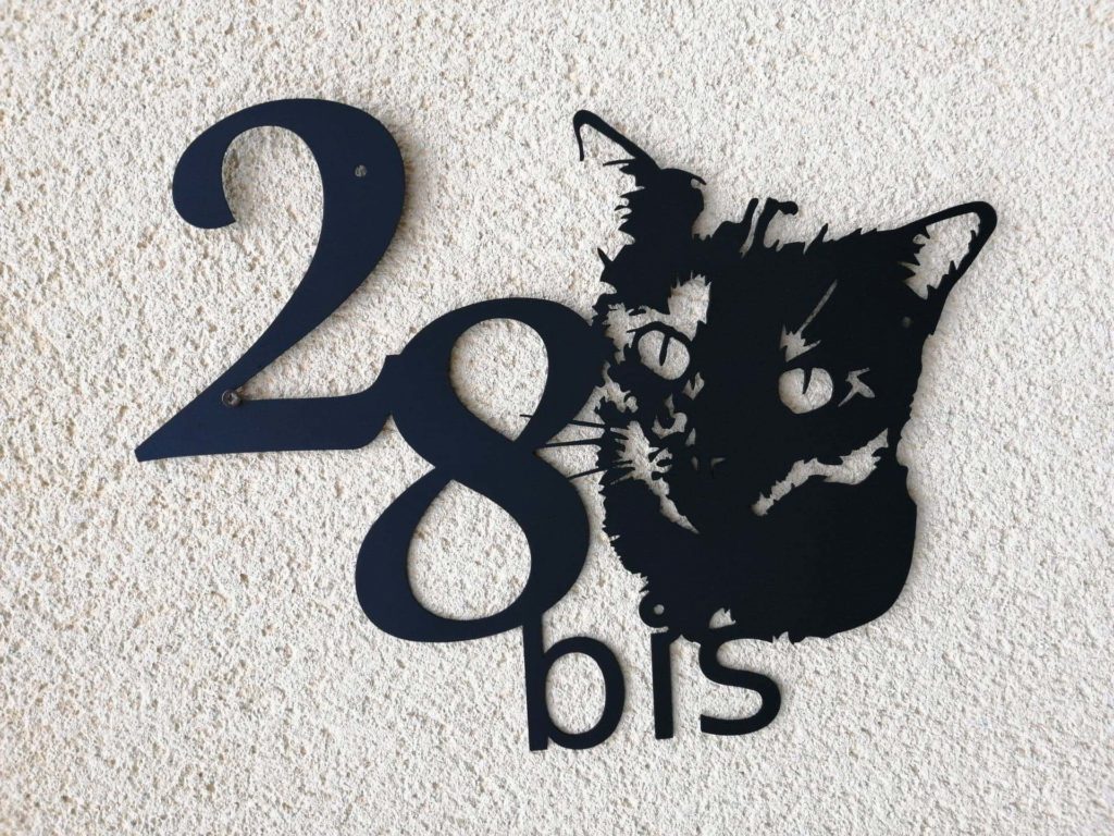 numéro de maison personnalisé en inox - Plaque.Boutique