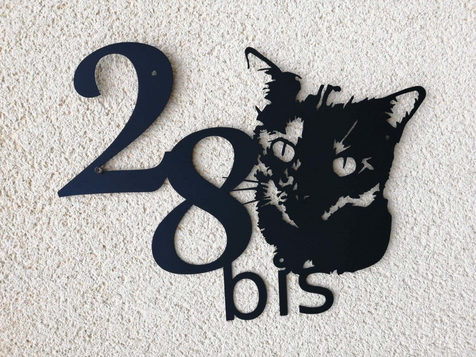 numéro de maison personnalisé en inox - Plaque.Boutique