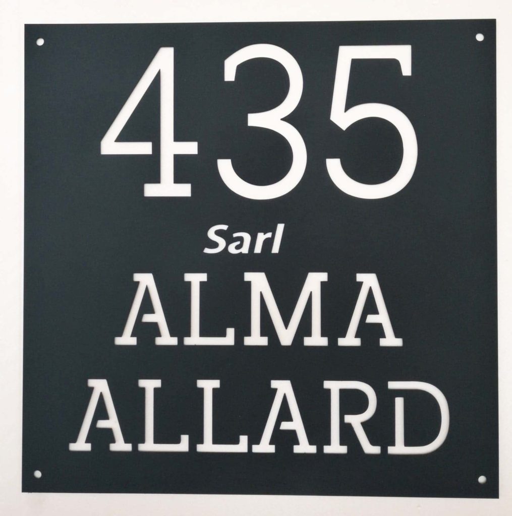 numéro de maison personnalisé en inox - Plaque.Boutique