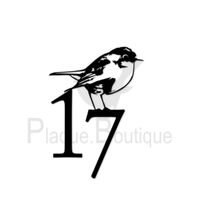 Numéro de Maison en inox, noir, ROUGEGORGE 17